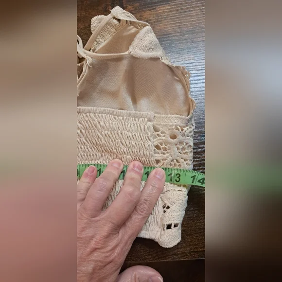 Wishlist Double Strap Scalloped Lace Bralette Romantic Feminine Long Line Small - Picture 6 of 6